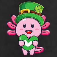 Axolotl Saint Patricks Day Axolotl St Patrick 25L Jumbo Tote