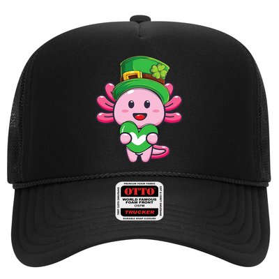 Axolotl Saint Patricks Day Axolotl St Patrick Trucker Hat