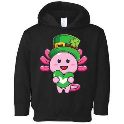 Axolotl Saint Patricks Day Axolotl St Patrick Toddler Hoodie