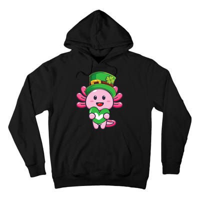 Axolotl Saint Patricks Day Axolotl St Patrick Tall Hoodie