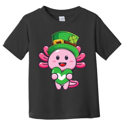 Axolotl Saint Patricks Day Axolotl St Patrick Toddler T-Shirt