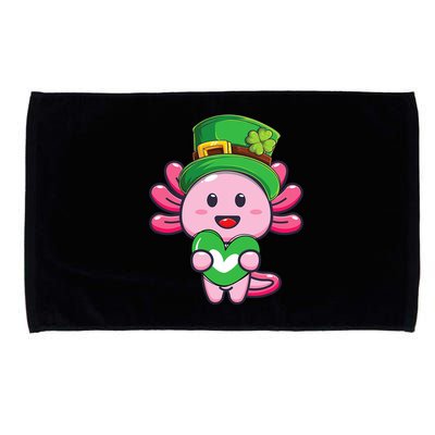 Axolotl Saint Patricks Day Axolotl St Patrick Microfiber Hand Towel