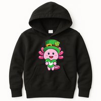 Axolotl Saint Patricks Day Axolotl St Patrick Kids Hoodie