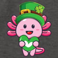Axolotl Saint Patricks Day Axolotl St Patrick Vector Backpack