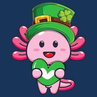 Axolotl Saint Patricks Day Axolotl St Patrick Infant Baby Jersey Bodysuit