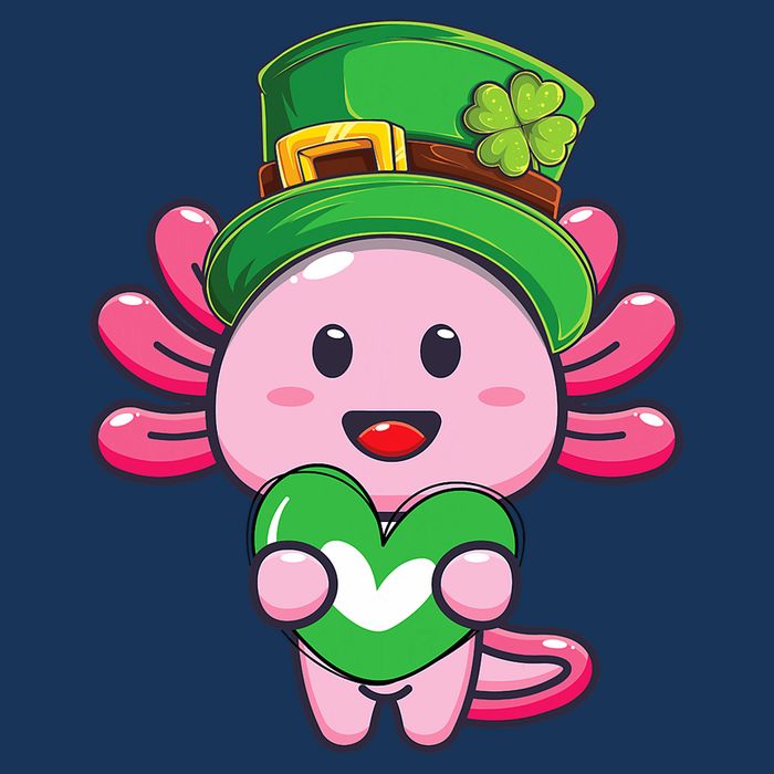 Axolotl Saint Patricks Day Axolotl St Patrick Infant Baby Jersey Bodysuit