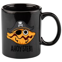 Ahoy Ster Pirate Funny Oyster Puns 11oz C Handle Ceramic Mug