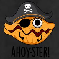 Ahoy Ster Pirate Funny Oyster Puns 11oz C Handle Ceramic Mug