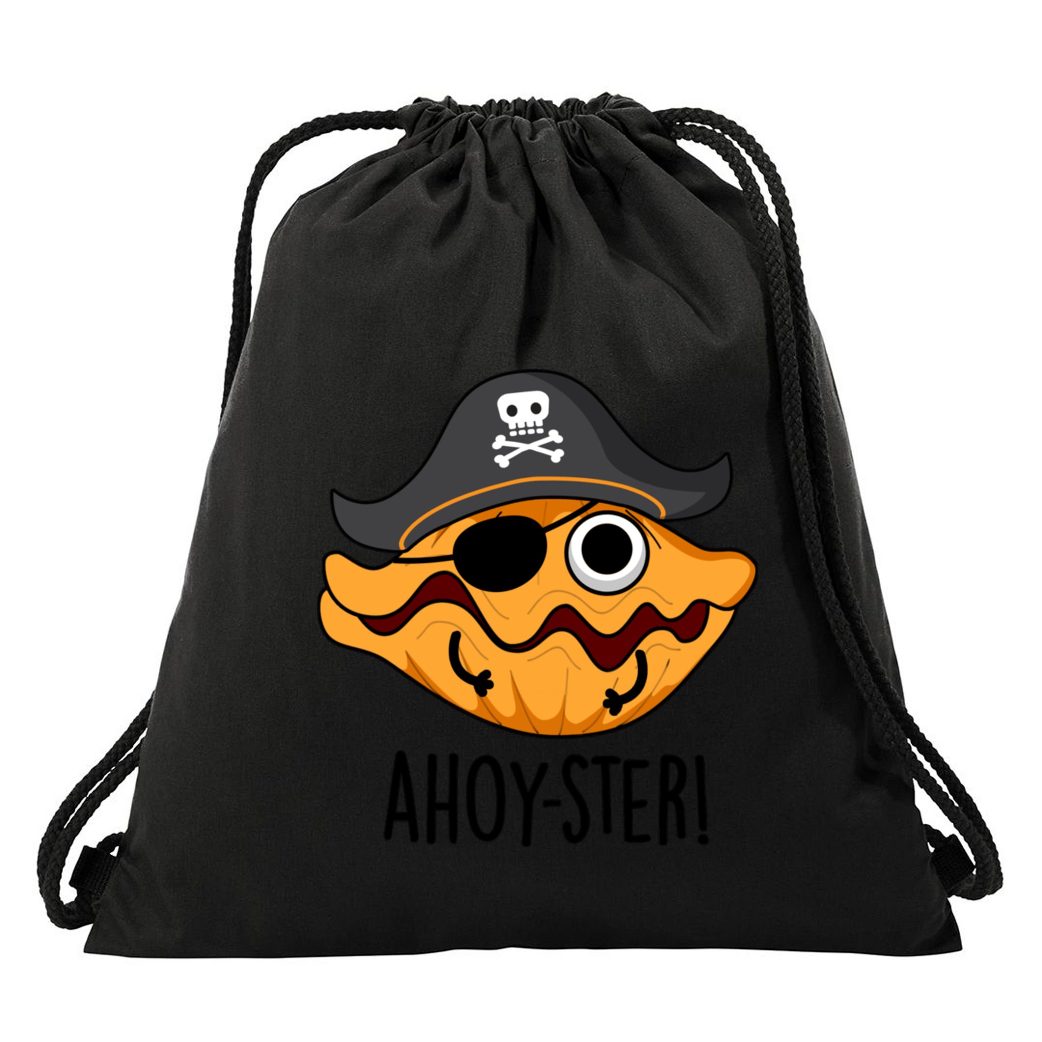 Ahoy Ster Pirate Funny Oyster Puns Drawstring Bag