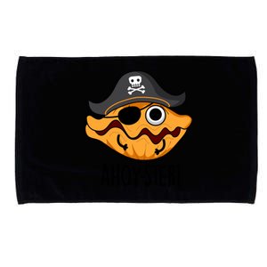 Ahoy Ster Pirate Funny Oyster Puns Microfiber Hand Towel