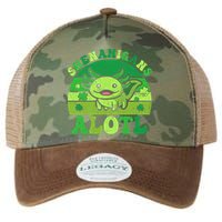 Axolotl St Patricks Day Alotl Shenanigans Legacy Tie Dye Trucker Hat
