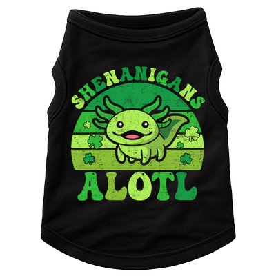 Axolotl St Patricks Day Alotl Shenanigans Doggie Tank