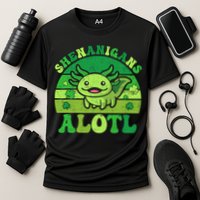 Axolotl St Patricks Day Alotl Shenanigans Performance Shirt