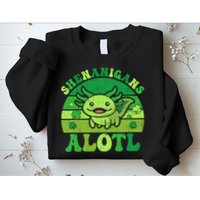 Axolotl St Patricks Day Alotl Shenanigans Sweatshirt