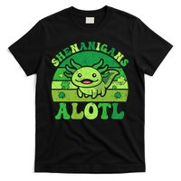 Axolotl St Patricks Day Alotl Shenanigans T-Shirt