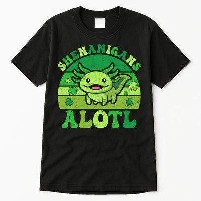 Axolotl St Patricks Day Alotl Shenanigans Tall T-Shirt