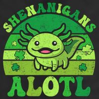 Axolotl St Patricks Day Alotl Shenanigans Adult Drive Performance Visor