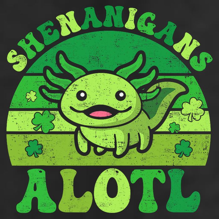 Axolotl St Patricks Day Alotl Shenanigans Adult Drive Performance Visor