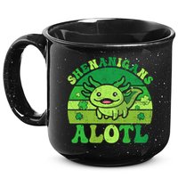 Axolotl St Patricks Day Alotl Shenanigans 15oz Campfire Ceramic Mug