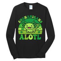 Axolotl St Patricks Day Alotl Shenanigans Tall Long Sleeve T-Shirt