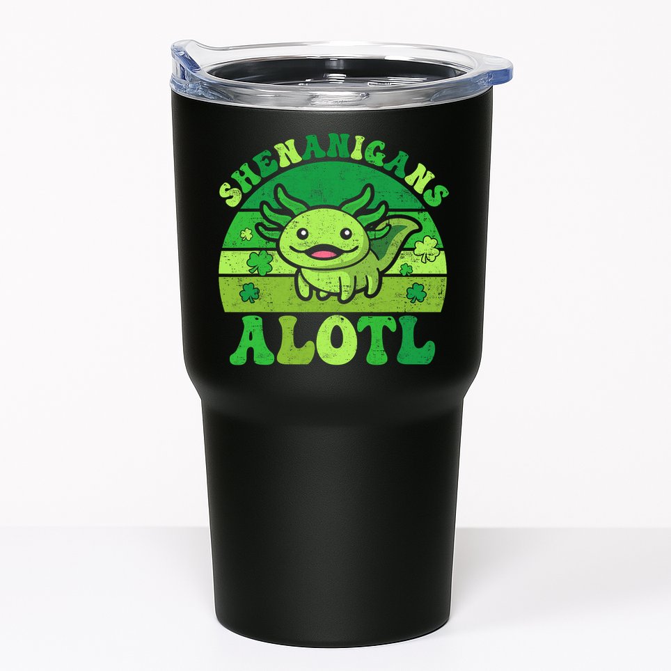 Axolotl St Patricks Day Alotl Shenanigans Tumbler