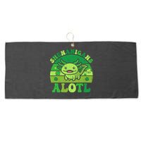 Axolotl St Patricks Day Alotl Shenanigans Large Microfiber Waffle Golf Towel