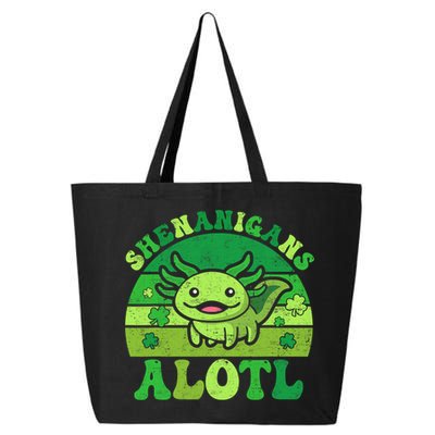 Axolotl St Patricks Day Alotl Shenanigans 25L Jumbo Tote