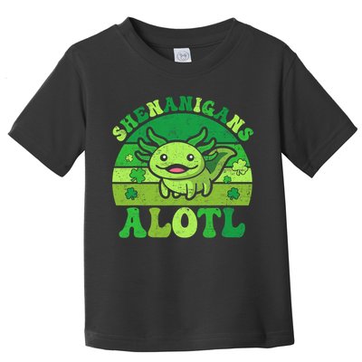 Axolotl St Patricks Day Alotl Shenanigans Toddler T-Shirt