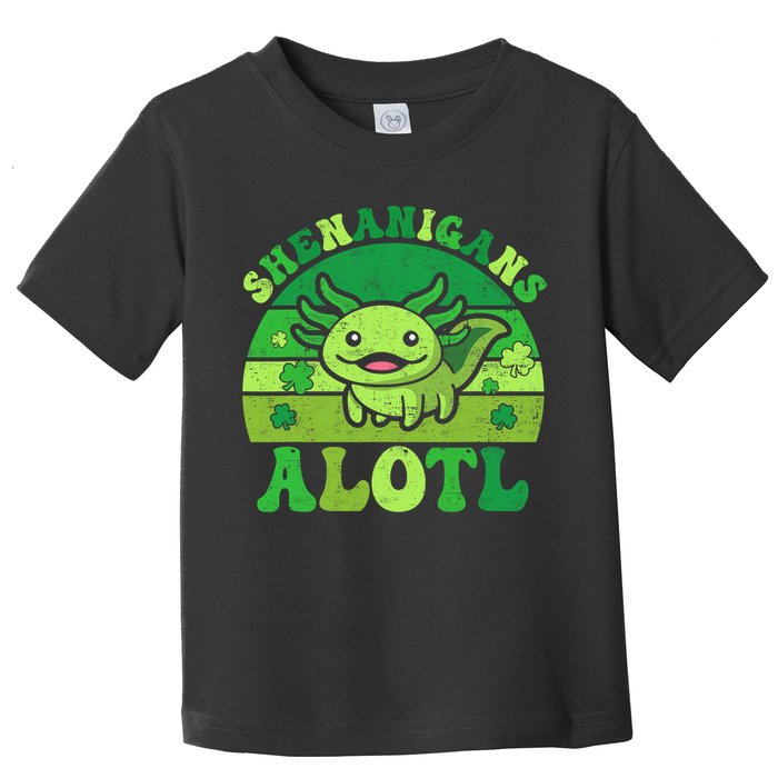 Axolotl St Patricks Day Alotl Shenanigans Toddler T-Shirt