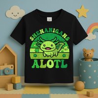 Axolotl St Patricks Day Alotl Shenanigans Toddler T-Shirt