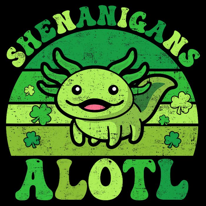 Axolotl St Patricks Day Alotl Shenanigans Toddler T-Shirt