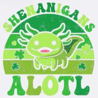 Axolotl St Patricks Day Alotl Shenanigans Garment-Dyed Sweatshirt