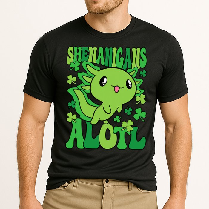 Axolotl St. Patrick's Day Shenanigans Alotl 2 Performance Shirt