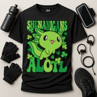 Axolotl St. Patrick's Day Shenanigans Alotl 2 Performance Shirt