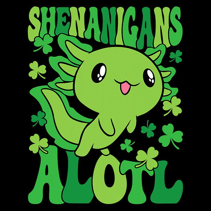 Axolotl St. Patrick's Day Shenanigans Alotl 2 Performance Shirt