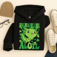 Axolotl St. Patrick's Day Shenanigans Alotl 2 Hoodie