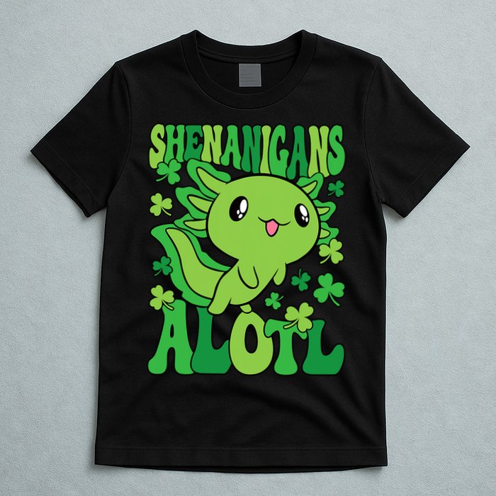 Axolotl St. Patrick's Day Shenanigans Alotl 2 T-Shirt