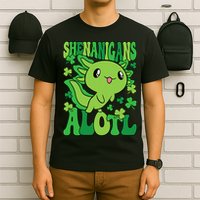 Axolotl St. Patrick's Day Shenanigans Alotl 2 T-Shirt