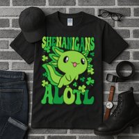 Axolotl St. Patrick's Day Shenanigans Alotl 2 Tall T-Shirt