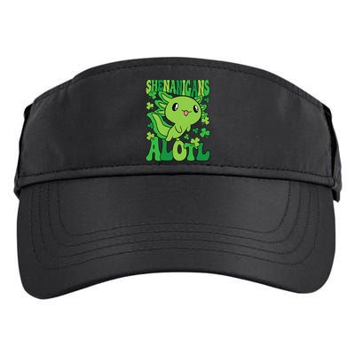 Axolotl St. Patrick's Day Shenanigans Alotl 2 Adult Drive Performance Visor