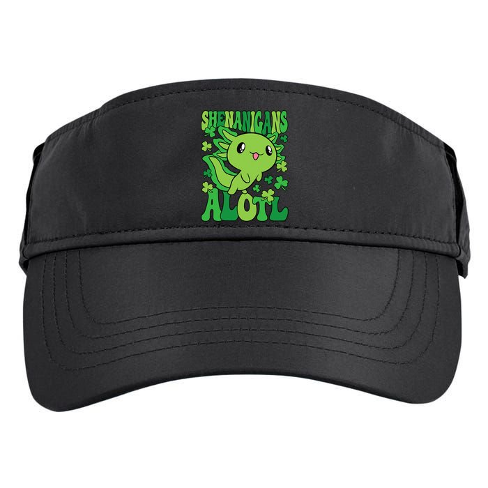 Axolotl St. Patrick's Day Shenanigans Alotl 2 Adult Drive Performance Visor