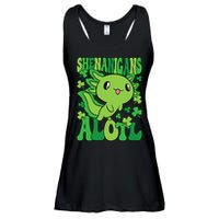Axolotl St. Patrick's Day Shenanigans Alotl 2 Ladies Essential Flowy Tank