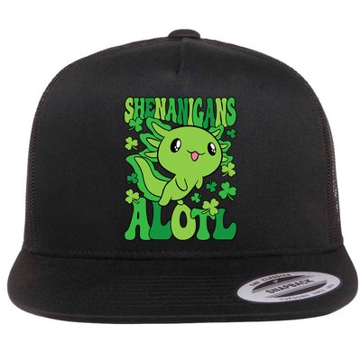 Axolotl St. Patrick's Day Shenanigans Alotl 2 Flatbill Hat