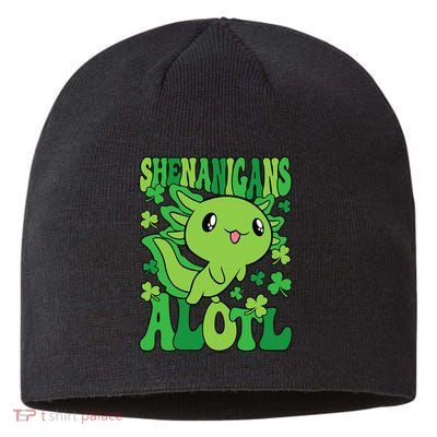 Axolotl St. Patrick's Day Shenanigans Alotl 2 Sustainable Beanie