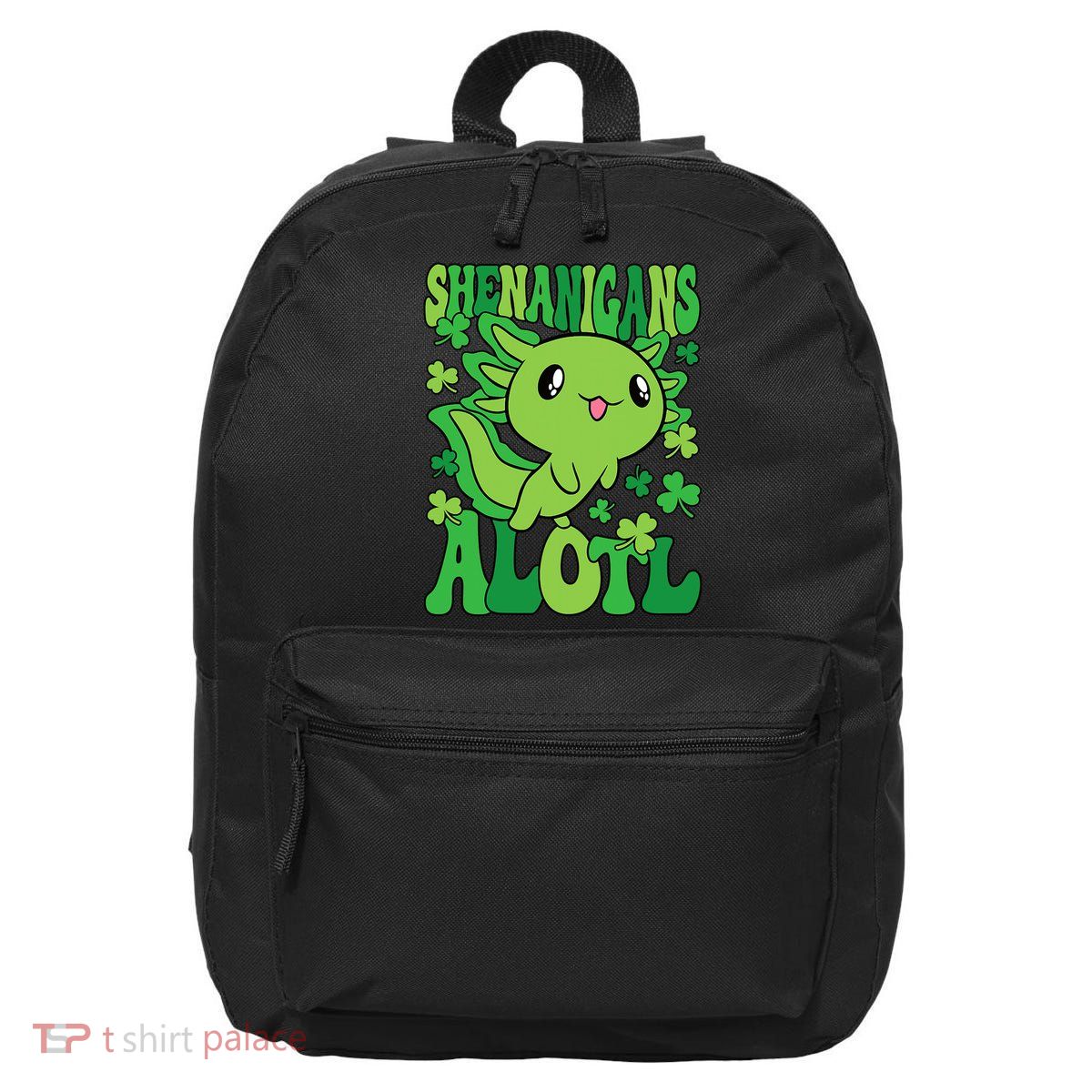 Axolotl St. Patrick's Day Shenanigans Alotl 2 16 in Basic Backpack