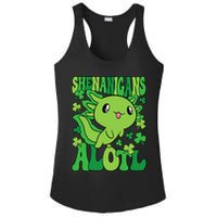 Axolotl St. Patrick's Day Shenanigans Alotl 2 Ladies PosiCharge Competitor Racerback Tank