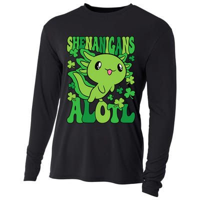 Axolotl St. Patrick's Day Shenanigans Alotl 2 Cooling Performance Long Sleeve Crew