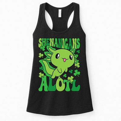 Axolotl St. Patrick's Day Shenanigans Alotl 2 Womens Tank Top