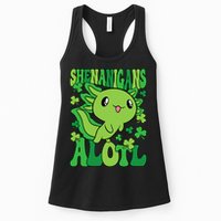 Axolotl St. Patrick's Day Shenanigans Alotl 2 Womens Tank Top