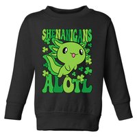 Axolotl St. Patrick's Day Shenanigans Alotl 2 Toddler Sweatshirt